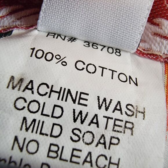 Vintage RJC Hawaiian Shirt Mens M Sunset Parrots Palm Leaf Floral Tropical EUC - Picture 6 of 8